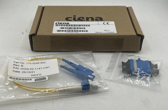 CIENA 170-0049-900 M990490A FIBER DEMARCATION JUMPER SINGLEMODE UNI-PORT