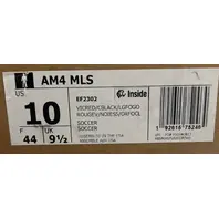 ADIDAS AM4MLS EF2302 Red and Black SOCCER CLEATS MENS SIZE 10
