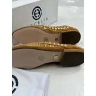 CECELIA NEW YORK WOMENS SAND MICRO STUD MOCCASIN MOJITO SZ 6.5