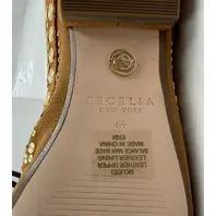 CECELIA NEW YORK WOMENS SAND MICRO STUD MOCCASIN MOJITO SZ 6.5