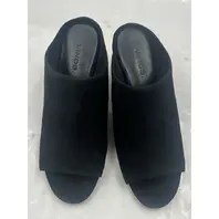 VINCE F8247L1002 PETRA SUEDE MULE HEEL SZ 5
