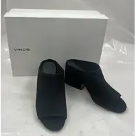 VINCE F8247L1002 PETRA SUEDE MULE HEEL SZ 5