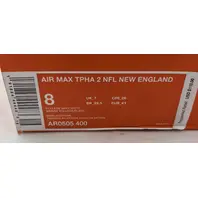 NIKE AR0505 400 AIR MAX TYPHA 2 NFL NEW ENGLAND PATRIOTS SIZE 8