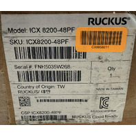 RUCKUS ICX 8200-48PF ICX8200-48PF 48 PORTS 1G POE+ ETHERNET NETWORK SWITCH