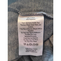 EDDIE BAUER WOMEN FAVORITE LONG SLEEVE V NECK T-SHIRT SZ XXL M HTR GRAY 1197709