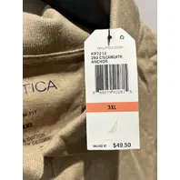 NAUTICA ANCHOR TAN POLO KR7212 MENS 3XL SLIM FIT