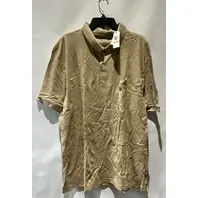NAUTICA ANCHOR TAN POLO KR7212 MENS 3XL SLIM FIT