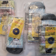 LOT OF 4 PAIRS -  BIO WORLD X001H3Z429 BANYANA SUBLIMA CREW SOCKS 10-13