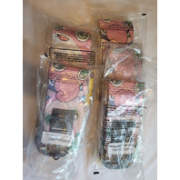 LOT OF 5 -  BIO WORLD X001H3W607 JIGGLY CREW SOCK SIZE 10-13 WITH SOCK RING