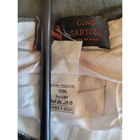 GINO SARTORE MENS DRESS PANTS IN OLIVE MENS US SIZE 46 ITALIAN 56 DROP 6