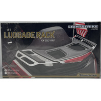 GOLDSTRIKE LIGHTSTRIKE CHROME LIGHTNING LED LUGGAGE RACK GOLD WING TOUR  28201