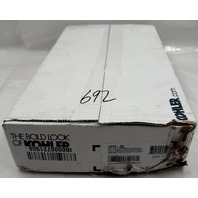 KOHLER 7272-BL MATTE BLACK CLEARFLO SLOTTED OVERFLOW BATH DRAIN