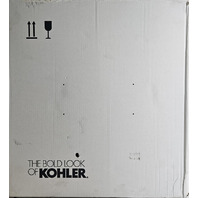 KOHLER 6714-0 BANNON 22-1/4" CAST IRON WALL-MOUNT SERVICE SINK WHITE