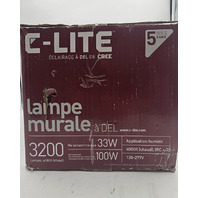 C-LITE LED WALL PACK  3200L 33W 100W PSMH C-WP-A-TRAD-3L-40K-DB