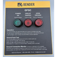BENDER LG-100-600-120-3/4-6-PA-CH-XSLU GROUND FAULT MONITOR 100A 120-600V