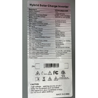 12000W SPLIT PHASE HYBRID SOLAR CHARGER INVERTER GES48120M250-500P