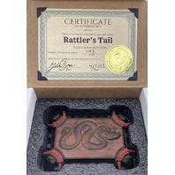 JESSE BORN OFFICIAL RATTLER'S TAIL PUZZLE BOX #143/300 WITH CERTIFICATE
