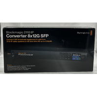 BLACKMAGIC 2110 IP CONVERTER 8X12 SFP 8 BIDIRECTIONAL 12G-SDI VIDEO CONNECTIONS