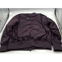 ADIDAS BY STELLA MCCARTNEY WOVEN BOMBER JACKET IN MINERAL RED SIZE S IW9891 