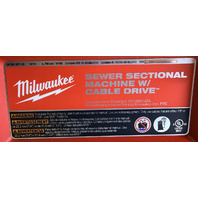 MILWAUKEE 2871-20 M18 FUEL 18V SEWER SECTIONAL MACHINE W/ CABLE DRIVE & TOOL KIT