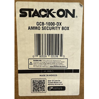 STACK ON GCB-1000-DX AMMO AND PISTOL SECURITY BOX WITH ONE SHELF