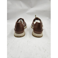 HERM&Egrave;S H191395ZH20440 TRAIL CALF SKIN SNEAKERS GOLD / BROWN US 11 EU 44