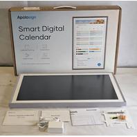 APOLOSIGN SMART DIGITAL CALENDAR 27" WALL MOUNTABLE PLANNER TEAK FA2769T