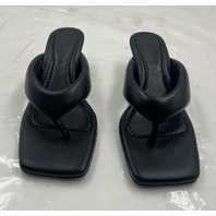 SANDRO LIULA TOE-POST MULES BLACK KITTEN HEELS H23LIULA SFACH01048 SIZE 5 EU 35