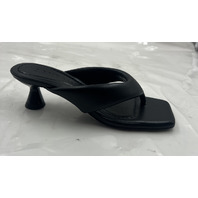 SANDRO LIULA TOE-POST MULES BLACK KITTEN HEELS H23LIULA SFACH01048 SIZE 5 EU 35