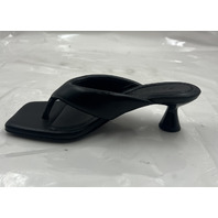 SANDRO LIULA TOE-POST MULES BLACK KITTEN HEELS H23LIULA SFACH01048 SIZE 5 EU 35