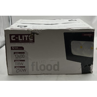 C-LITE LED FLOOD LIGHT 12400L 5000K (COOL) 118W 120-277 C-FL-A-RTF2-12L-50K-DB