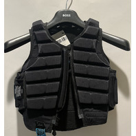 RACESAFE MOTION3 BLACK MEDIUM SHORT YOUNG RIDER BODY PROTECTIVE VEST
