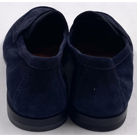 SANTONI CARLOS-P-EAAU60 BLUE MENS US10.5 UK9.5 SUEDE LOAFERS MCNC18837SA4SEAAU60