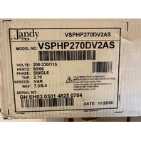 JANDY VS PLUS HP 2.7 THP VARIABLE SPEED POOL PUMP W/ CONTROLLER VSPHP270DV2AS