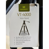 MAGNUS VT-4000 VIDEO TRIPOD STAND WITH CARRY BAG VT-QRP400