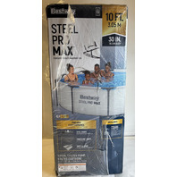 BESTWAY STEEL PRO MAX 56407E 10'X30" ROUND ABOVE GROUND SWIMMING POOL