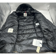 MONCLER GLEMENTS GOOSE DOWN PUFFER COAT BLACK GIUBBOTTO L10931A00162595ZZ SZ 3