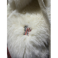 MONCLER WOMEN'S ARVE GILET FAUX FUR AND QUILTED SHELL VEST SZ 2 M MEDIUM