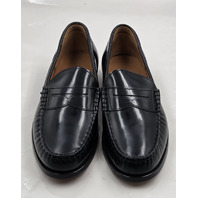 ALLEN EDMONDS NEWMAN MEN'S LEATHER PENNY LOAFERS SZ 9 D BLACK