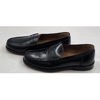 ALLEN EDMONDS NEWMAN MEN'S LEATHER PENNY LOAFERS SZ 9 D BLACK
