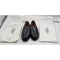 ALLEN EDMONDS NEWMAN MEN'S LEATHER PENNY LOAFERS SZ 9 D BLACK