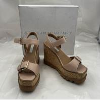 STELLA MCCARTNEY SNEAK ELYSE SANDAL 120 ECO GRAINY ALTER MAT BLUSH SIZE 9 EU 39
