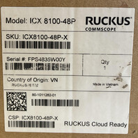 RUCKUS ICX 8100-48P-X 48-PORT GIGABIT POE+ MANAGED SWITCH 4X 10GBE SFP+