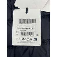 MONCLER MALINVERN GOOSE DOWN PUFFER COAT BLUE GIUBBOTTO J20911A00108549SK SIZE 1