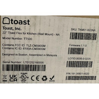 TOAST FLEX 22" SCREEN FLEX KITCHEN +WALL MOUNT TT500 191.06801.0020 TKM01-B22NA