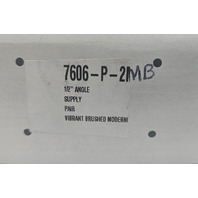 KOHLER K-7606-P-2MB 1/2" NPT ANGLE SUP W/STOP CROSS HANDLE & ANNEALED VERT TUBE