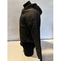 PATAGONIA 20830 MEN'S BOX QUILTED HOODY WITH DRAWSTING SIZE SMALL S BLACK