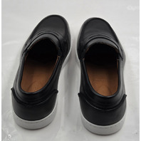 ALLEN EDMONDS RANDOLPH MEN'S LEATHER SLIP-ON SNEAKERS SZ 9.5 D BLACK
