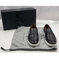 ALLEN EDMONDS RANDOLPH MEN'S LEATHER SLIP-ON SNEAKERS SZ 9.5 D BLACK