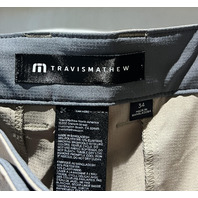 TRAVIS MATHEW MEN WANDERLUST GOLF SHORT 7 INCH A41384 KHAKI SIZE 34 NWT